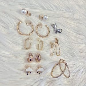 7 sets Clip on earrings